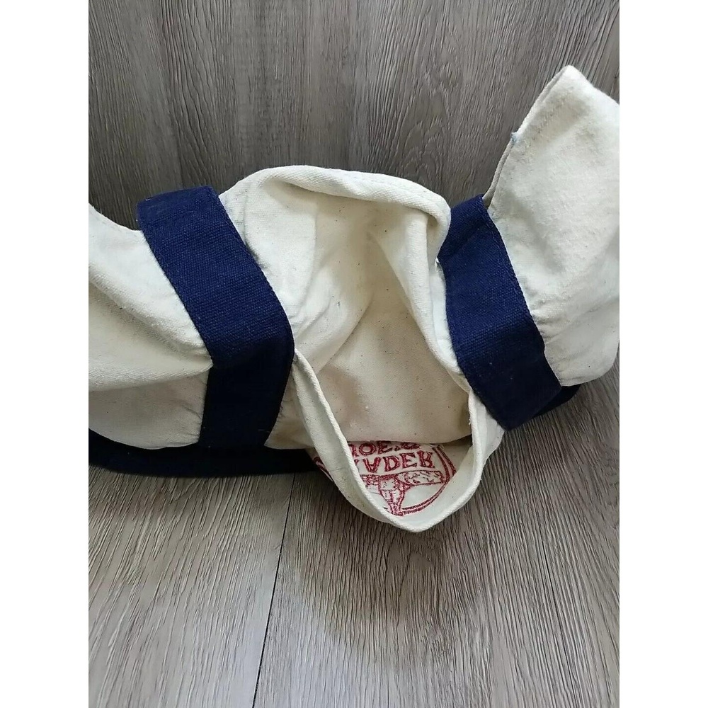 Trader Joe's Canvas Tote Bag Heavy Duty Grocery Sack Reusable Eco Friendly - Picture 5 of 10